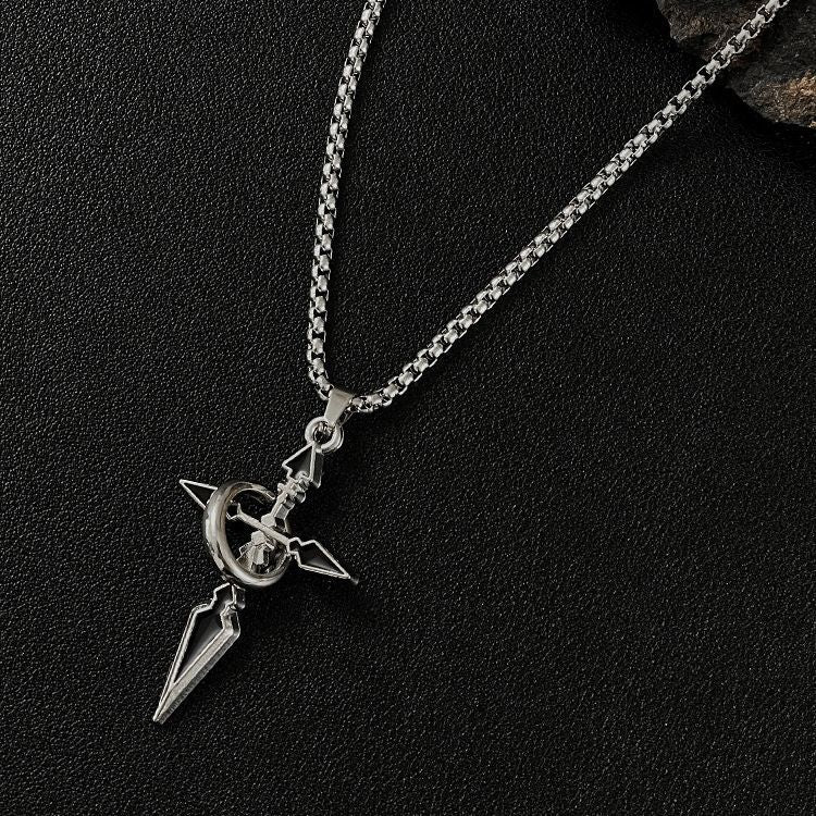 Wholesale Accessories Sweat Pendant Titanium Steel Cross Necklace
